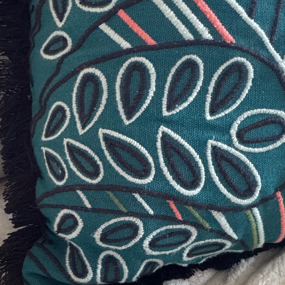 Target Opalhouse Mandrill Embroidered Accent Pillow - Picture 4 of 7